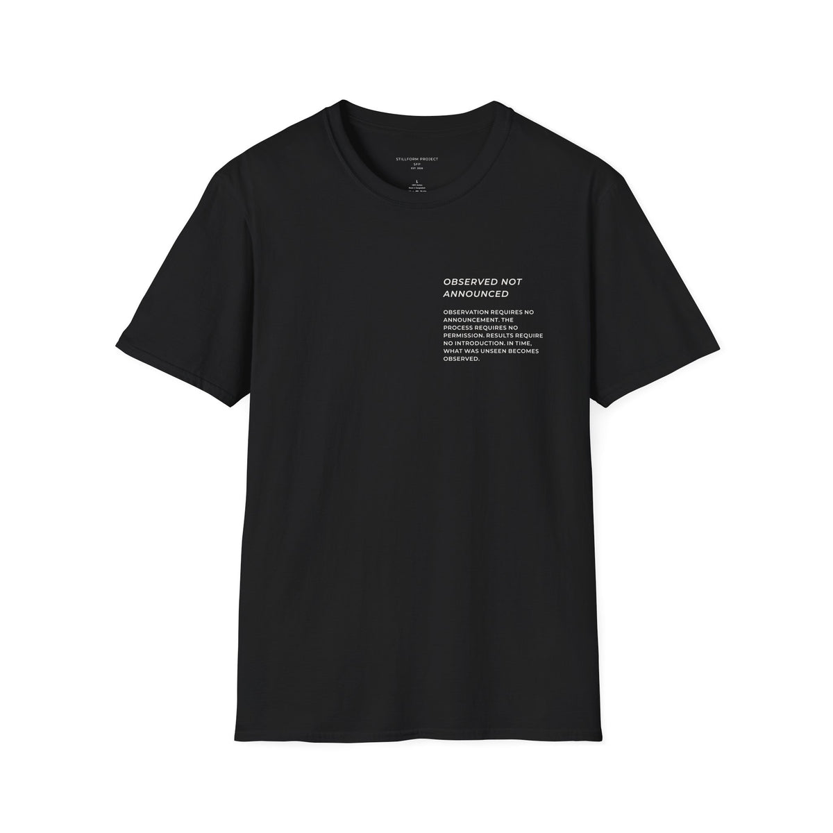 Observed, Not Announced- Reflection I Pocket Tee