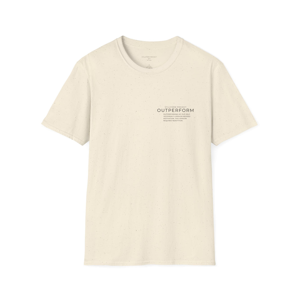 Outperforming My Old Self Paragraph Pocket Tee