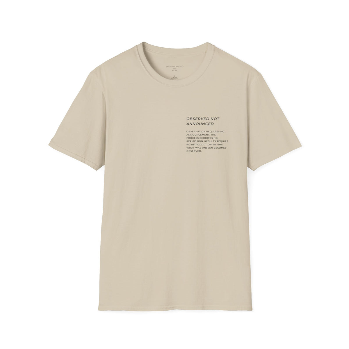 Observed, Not Announced- Reflection I Pocket Tee