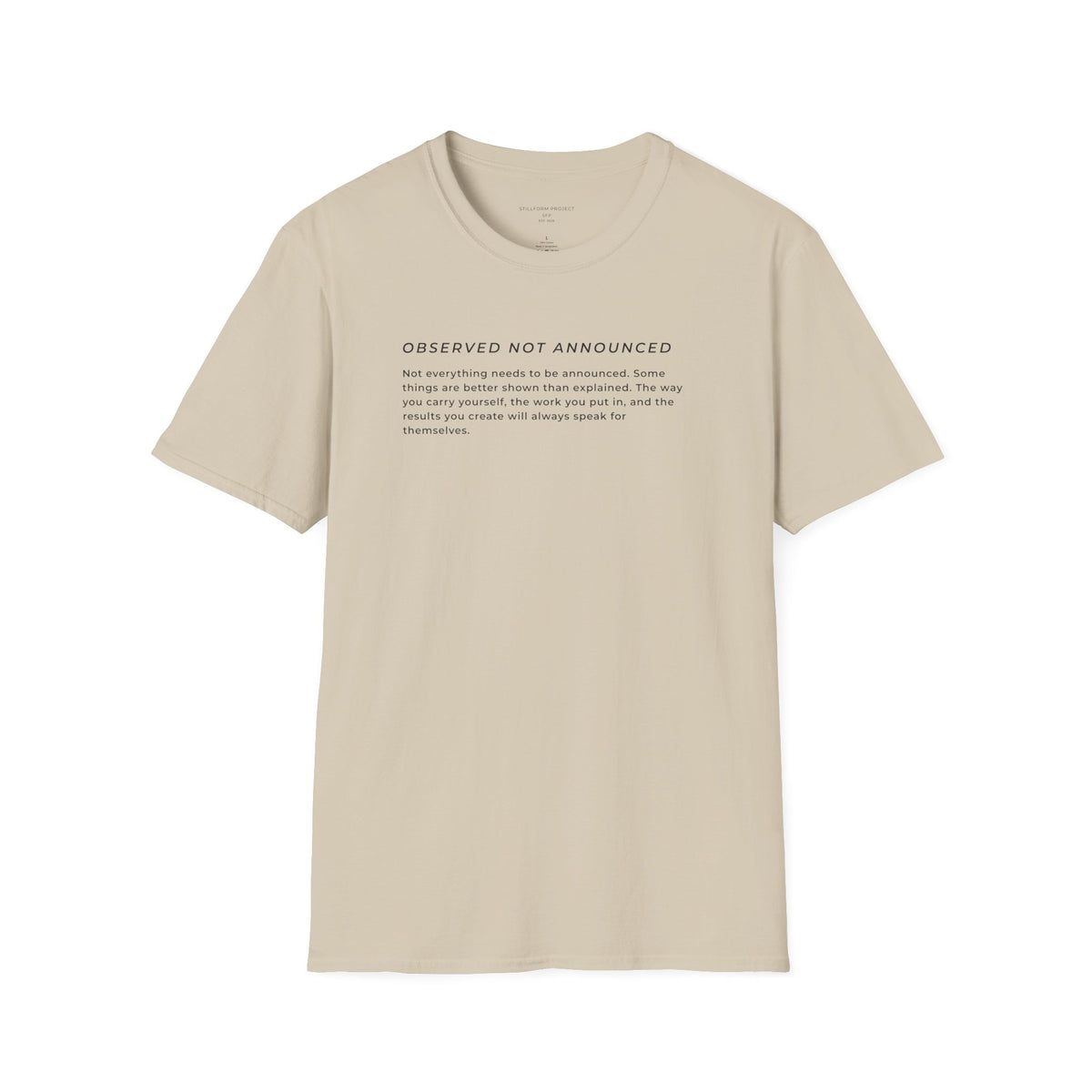 Observed, Not Announced- Reflections II Paragraph Tee
