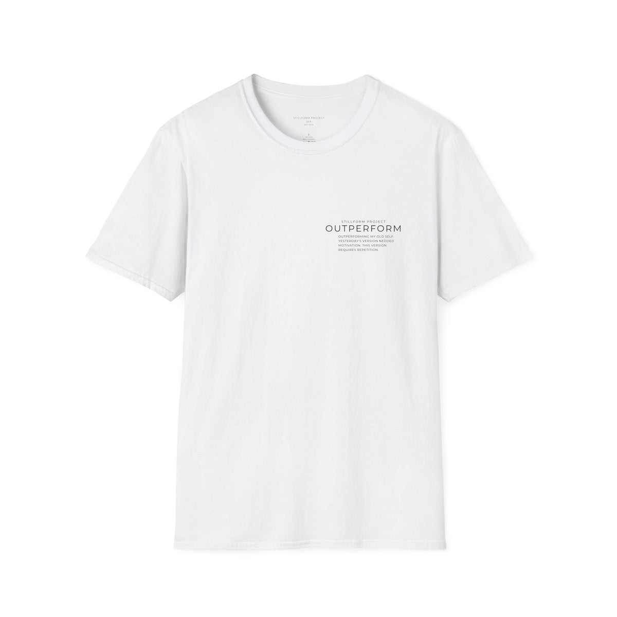 Outperforming My Old Self Paragraph Pocket Tee