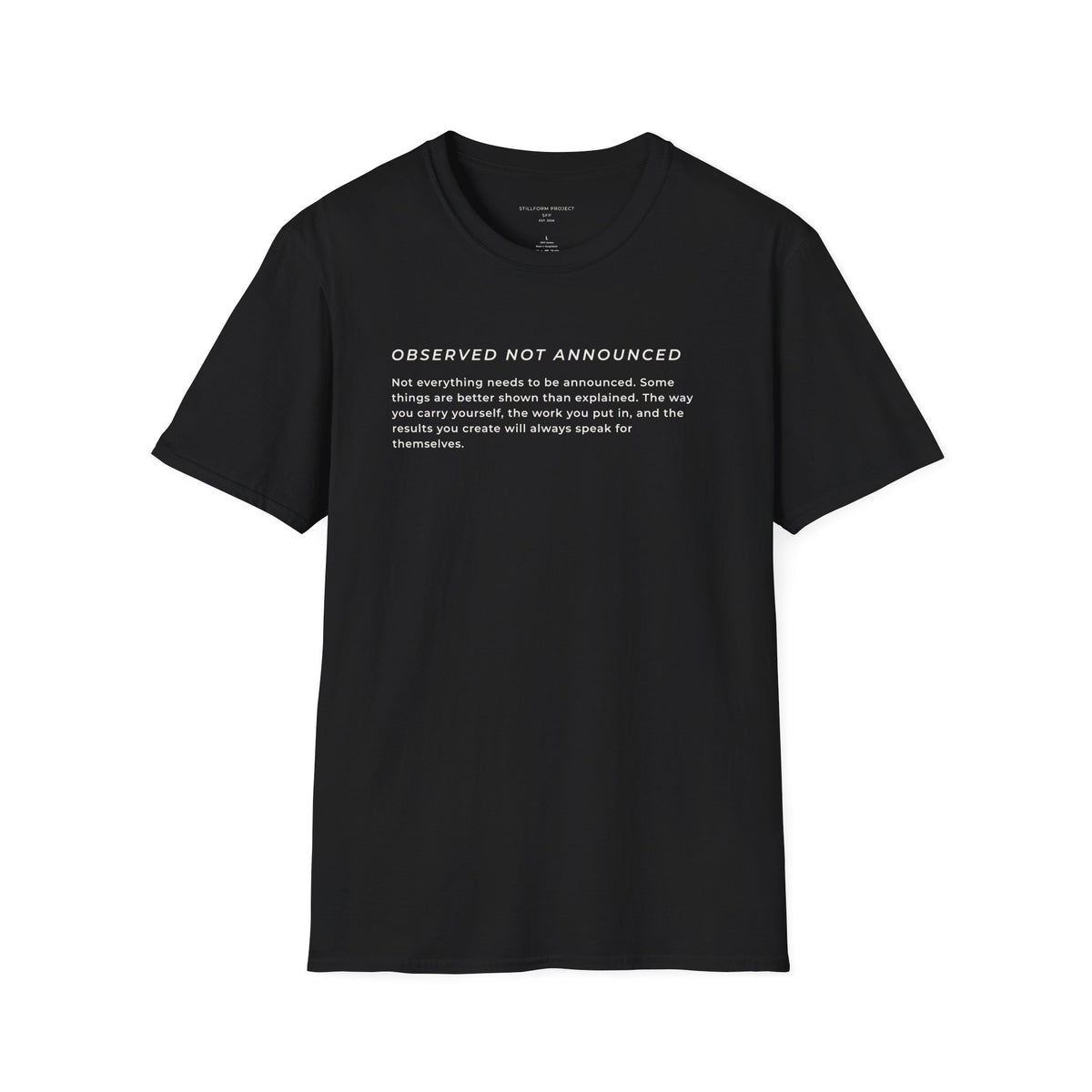 Observed, Not Announced- Reflections II Paragraph Tee