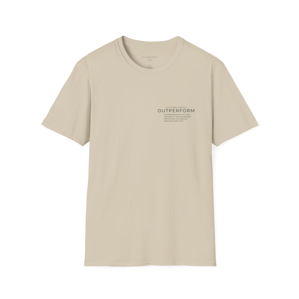 Outperforming My Old Self Paragraph Pocket Tee